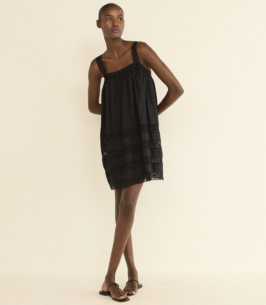 ALOISE DRESS -- BLACK