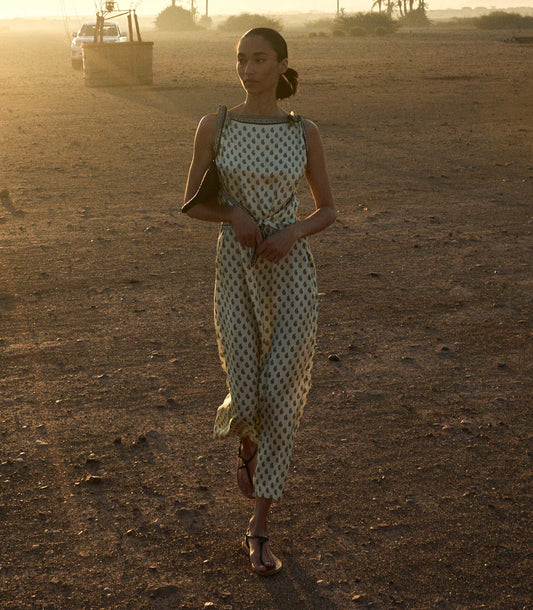 AMORETTE DRESS -- SUNLIGHT TAORMINA PAISLEY