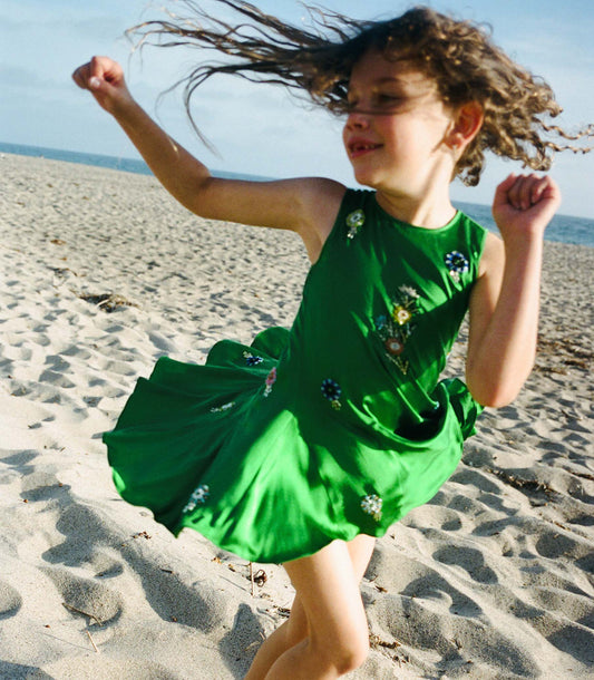 ARIEL DRESS -- EMERALD