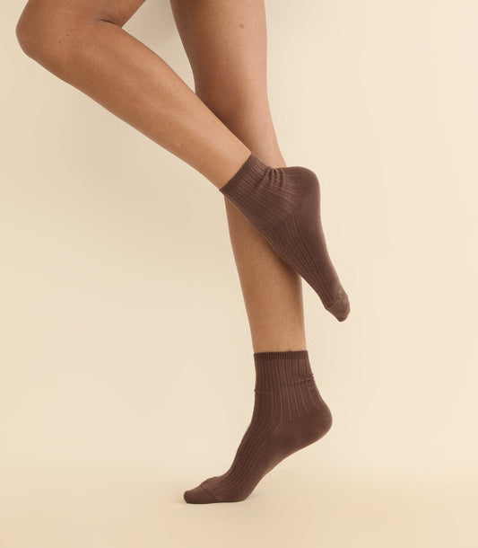 COLLÉGIEN LA MINI ANKLE SOCK -- CHOCOLAT AU LAIT
