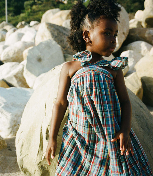 LITTLE NISHA DRESS -- ALDERBROOK PLAID