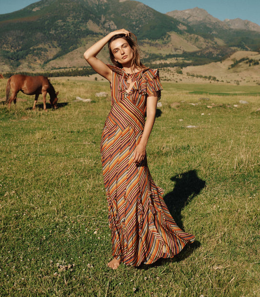 ORPHELIA DRESS -- HEDY STRIPE